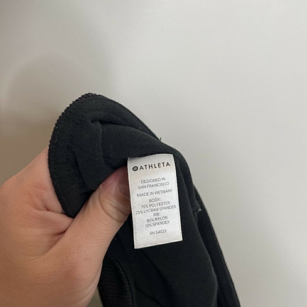 Athleta Midnight Garden Stirrup Leggings Size XSP Black Floral - Picture 12 of 12